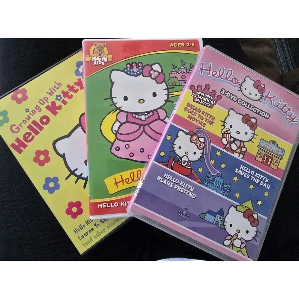 Hello Kitty's 3 DVD Lot